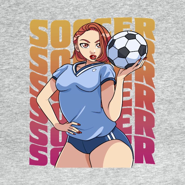 Female Soccer Player Boys Girls Goalkeeper Futbol Lover Gift by Noseking